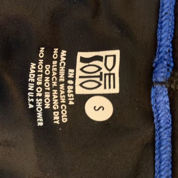 Desoto women’s Small Blue Black Breathable Drawstring Triathlon Shorts - Picture 4 of 5